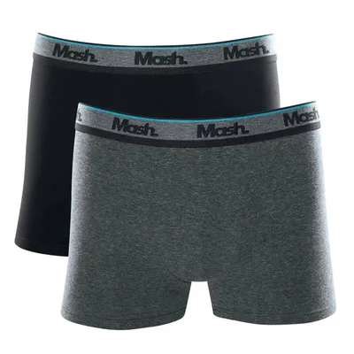 Kit Cueca Boxer Cotton Mash Com 02 Peças Masculino