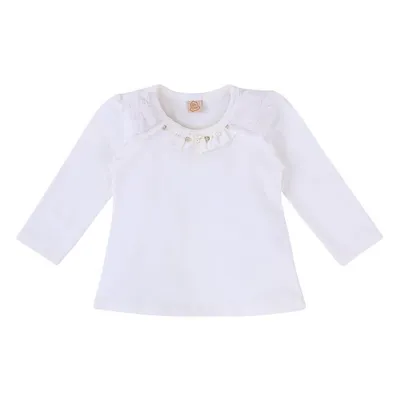 Blusa Din Don Manga Longa Recorte No Ombro Com Pelúcia Bebê Blusa Din Don Manga Longa Recorte No Ombro Com Pelúcia Bebê