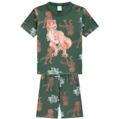 Pijama Curto Infantil Kyly Estampa Dinossauro