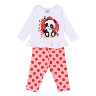 Conjunto Boca Grande Blusa Manga Longa Estampa Panda + Calça Conjunto Boca Grande Blusa Manga Longa Estampa Panda + Calça