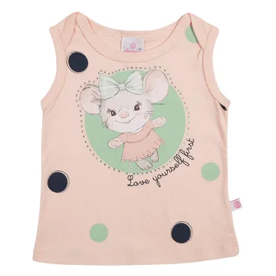 Conjunto Abrange Blusa Regata Ratinha + Short Moletom Bebê Conjunto Abrange Blusa Regata Ratinha + Short Moletom Bebê