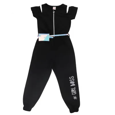 Macaquinho Color Girl Manga Curta Com Pochete