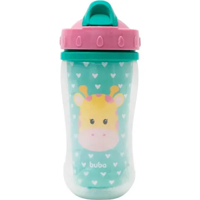 Copo Buba Parede Dupla Animal Fun Girafa