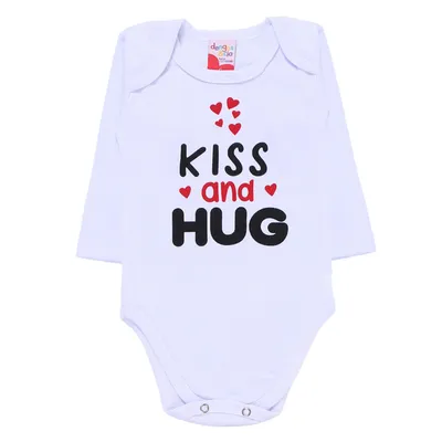 Conjunto Bebê Dengos E Cia Estampa Kiss - 03 Peças