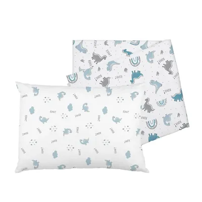 Jogo Lençol Para Carrinho Bublim Estampa Dino - 02 Peças Jogo Lençol Para Carrinho Bublim Estampa Dino - 02 Peças