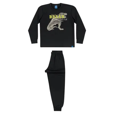 Conjunto Infantil Rei Rex Blusão Estampado + Calça Moletom Conjunto Infantil Rei Rex Blusão Estampado + Calça Moletom