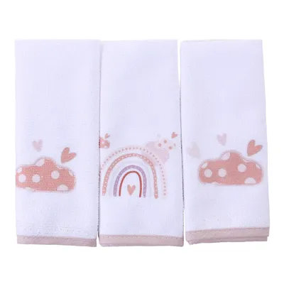 Kit Pano De Boca Art Bebê Arco-Íris - 3 Peças