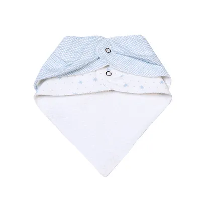 Kit Babador Bandana Bordados Papi Flanelado - 2 Peças Kit Babador Bandana Bordados Papi Flanelado - 2 Peças