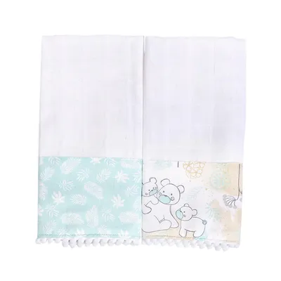 Kit Pano De Boca Loupiot Temas Safari - 2 Peças Kit Pano De Boca Loupiot Temas Safari - 2 Peças