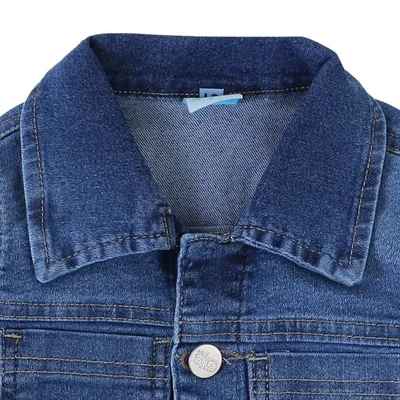 Jaqueta Jeans Infantil Gijo Kids Bolsos Frontais E Botões