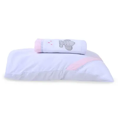 Jogo Lençol Berço Americano Art Bebê Elefante - 2 Peças Jogo Lençol Berço Americano Art Bebê Elefante - 2 Peças