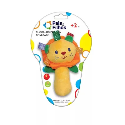 Chocalho De Pelúcia Pais E Filhos Com Cabo Chocalho De Pelúcia Pais E Filhos Com Cabo