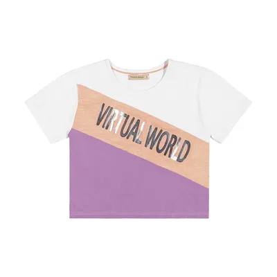 Blusa Juvenil Trick Nick Estampa Virtual World