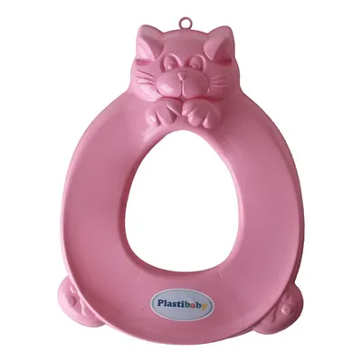 Assento Plastibaby Para Bebê Rosa Leitoso Gato Assento Plastibaby Para Bebê Rosa Leitoso Gato