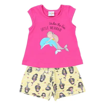 Conjunto Forfun Blusa Manga Curta Mermaid + Short Estampado Conjunto Forfun Blusa Manga Curta Mermaid + Short Estampado