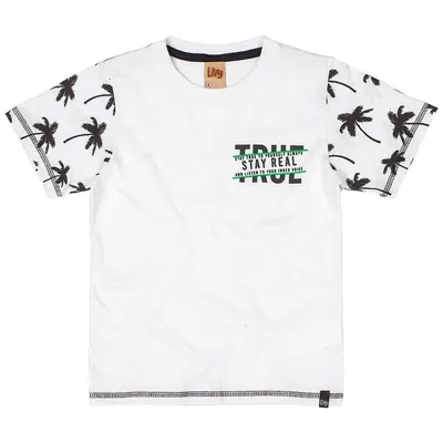 Camiseta Manga Curta Livy Em Meia Malha Estampa Stay True Camiseta Manga Curta Livy Em Meia Malha Estampa Stay True