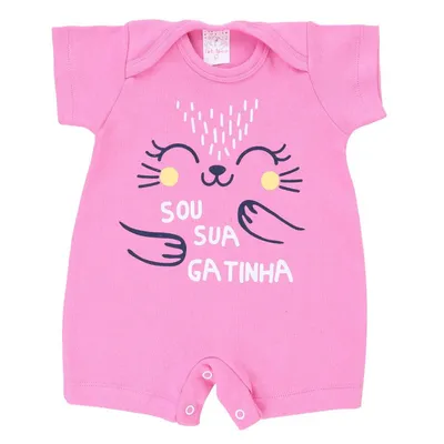 Macacão Banho de Sol Petutinha Estampa Sua Gatinha Unit