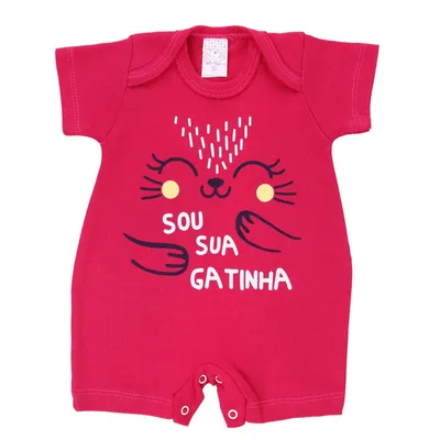 Macacão Banho de Sol Petutinha Estampa Sua Gatinha Unit