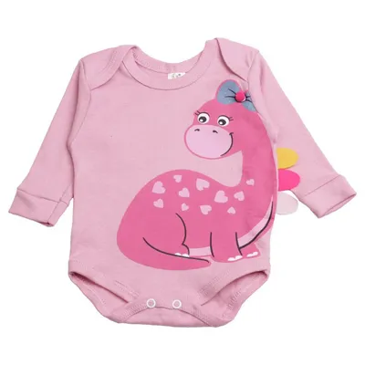 Kit Body Bebê Sonekinha Manga Longa Estampa Dino - 03 peças