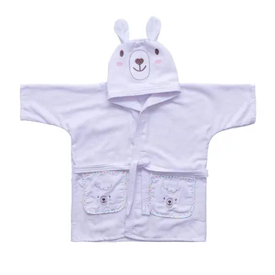 Roupão Infantil Baby Joy Liso Bordado Lhama Roupão Infantil Baby Joy Liso Bordado Lhama
