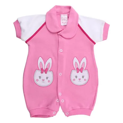 Macacão Moletom Curto Bebê Petutinha Bordado