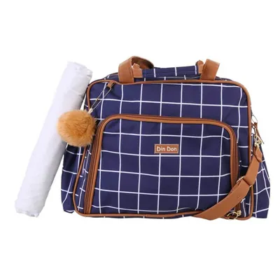 Bolsa Din Don Quadriculada Grande