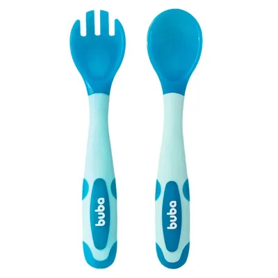 Kit Colher Treinamento Buba Termossensível - 02 Peças