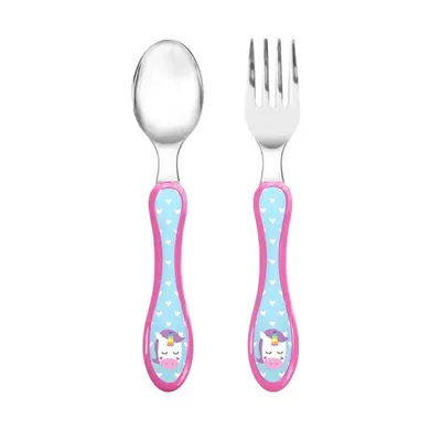 Kit Talher Bebê Buba Unicórnio - 02 Peças