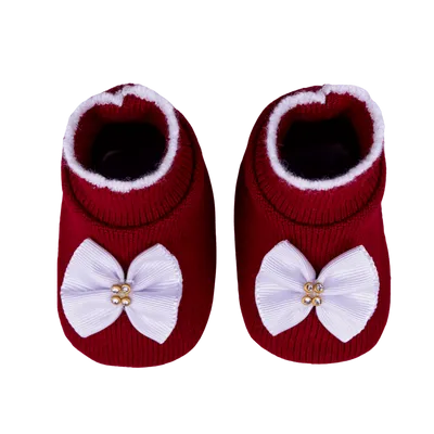 Sapatinho Bebê Sanches Acrílico Laço Gorgorão