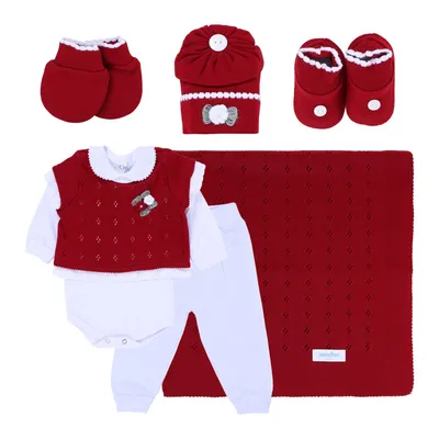 Saída De Maternidade Sanches Menina Em Acrílico - 7 Peças