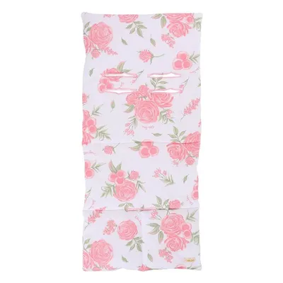 Capa De Carrinho DIn Don Em Malha De Estampa Floral Menina Capa De Carrinho DIn Don Em Malha De Estampa Floral Menina