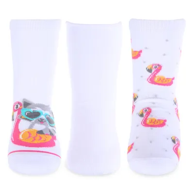 Meia Soquete Adulto Puket Tripack Estampada 3 Peças