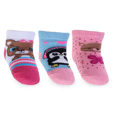 Kit Meia Ratimbum Bordado 03 Unidades