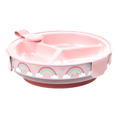 Prato Térmico Plasútil 3 Divisórias Arco Íris