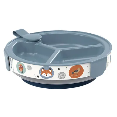 Prato Térmico Plasútil 3 Divisórias Bichinhos