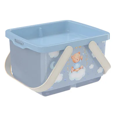 Caixa Organizadora Plasútil Porta Fraldas Urso 4,6L