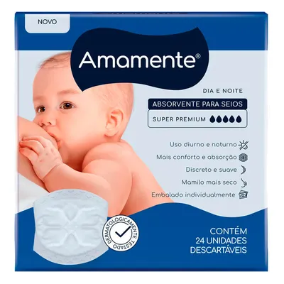 Absorvente Para Seios Amamente Super Premium Dia E Noite Absorvente Para Seios Amamente Super Premium Dia E Noite