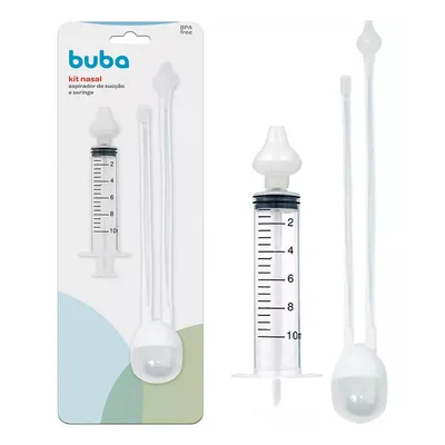 Aspirador Nasal Buba Com Seringa Infantil Aspirador Nasal Buba Com Seringa Infantil