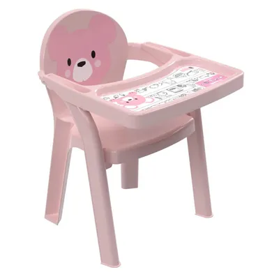 Cadeira Infantil Plasútil Com Bandeja Ursa