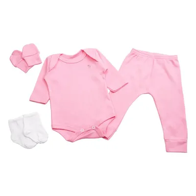 Conjunto Bebê Body Manga Longa Listrado + Calça