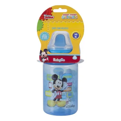 Copo Com Tampa E Válvula Redutora Mickey 340ML 8153 Copo Com Tampa E Válvula Redutora Mickey 340ML 8153
