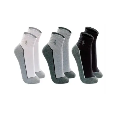 Kit Meia Lupo Sport Cano Curto - 3 Pares
