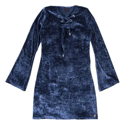 Vestido Manga Longa Flare Veludo 12575 Vestido Manga Longa Flare Veludo 12575
