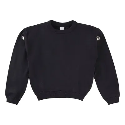 Blusa Retilínea Menina Com Detalhe Em Ilhós 16078 Blusa Retilínea Menina Com Detalhe Em Ilhós 16078