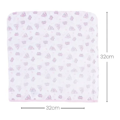 Kit Pano De Boca Minasrey Composê Bordado Borboleta - 03 Peças Kit Pano De Boca Minasrey Composê Bordado Borboleta - 03 Peças