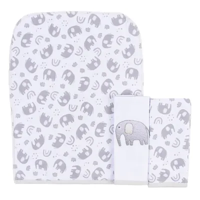 Kit Pano De Boca Minasrey Composê Suedine Elefante - 03 Peças