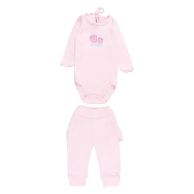 Conjunto Bebê Estilinho Body Bordado + Calça Bordada No Bumbum