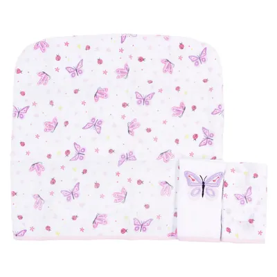 Kit Pano De Boca Gijo Borbado Borboleta - 03 Peças