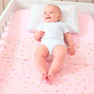 Jogo Lençol Berço Americano Bublim Jardim - 3 Peças Jogo Lençol Berço Americano Bublim Jardim - 3 Peças