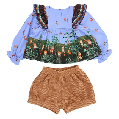 Conjunto Infantil Kookabu Com Bata Estampada